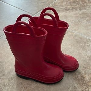 Red Toddler Rain Boots 8T